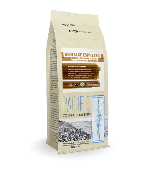 Fair Trade Organic Heritage Espresso - Pacific Coffee Roasters Direct