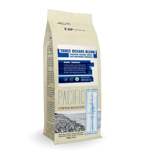 Fair Trade Organic - Three Oceans Blend - Pacific Coffee Roasters Direct